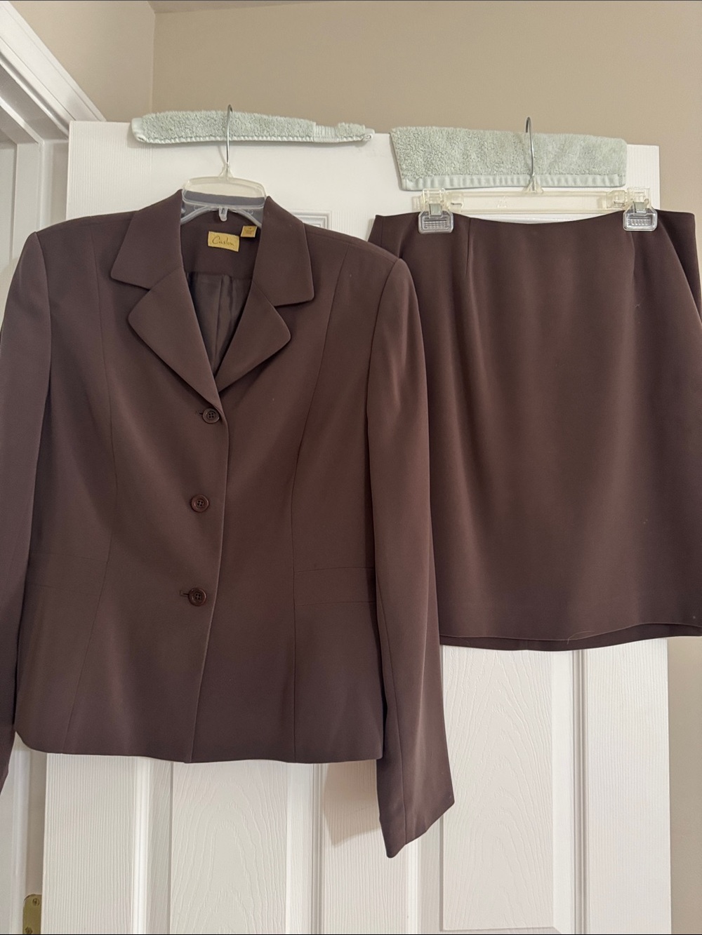 CaslonWomen's Chocolate Brown Blazer and Skirt Set